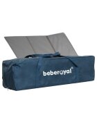 Bebe Royal Patut Little Friend albastru pliabil cu masuta de infasat usita cu fermoar roti cu sistem de blocare geanta de transport