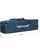 Bebe Royal Patut Little Friend albastru pliabil cu masuta de infasat usita cu fermoar roti cu sistem de blocare geanta de transport