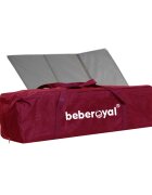 Bebe Royal Patut pliabil Little Friend Rosu pliabil cu masuta de infasat usita cu fermoar roti cu sistem de blocare geanta de transport