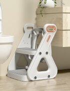 Bebe Royal Reductor de toaleta cu scarita 2 in 1 Beberoyal Little Joy Primo CremGri Deschis