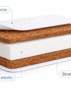 Bebe Royal Saltea Komfort cocos-burete-cocos husa detasabila 140x70x12 cm Beberoyal