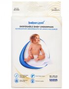 Bebe Royal Set 20 aleze Beberoyal Premium 60x60 cm impermeabile absorbtie 1500 ml fixare autoadeziva 6 straturi