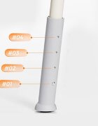 Bebe Royal Set de baie 2 in 1 Beberoyal Little Joy masa de infasat cu cadita pliabila termometru digital TouchMe si inaltime reglabila