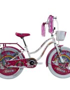 Belderia Bicicleta pentru copii Dora Alb 8-12 ani roti 20 inch frane V-Brake cosulet si portbagaj