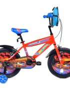 Belderia Bicicleta pentru copii Fastwheel Orange 2-4 ani roti 12 inch roti ajutatoare si frane V-Brake cu ghiozdan