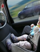 Benbat Oglinda muzicala auto pentru supraveghere copil Oly Blue