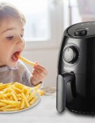Beper Friteuza cu aer cald aluminiu cu invelis non-stick negru