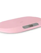Berdsen Cantar electronic pentru bebelusi Roz cu unitati de masura multipleecran LCDcapacitate maxima 20kgforma ergonomicfunctie Hold indicator baterie descarcata