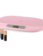 Berdsen Cantar electronic pentru bebelusi Roz cu unitati de masura multipleecran LCDcapacitate maxima 20kgforma ergonomicfunctie Hold indicator baterie descarcata