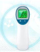 Berdsen Termometru Non contact cu Infrarosu Albafisaj al temperaturii in trei culoriafisaj LCD usor de cititavertizare audiomaner ergonomicTimp de masurare-1 secundaMemorie 30 de masuratori cu inregistrare data si ora