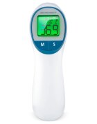 Berdsen Termometru Non contact cu Infrarosu Albafisaj al temperaturii in trei culoriafisaj LCD usor de cititavertizare audiomaner ergonomicTimp de masurare-1 secundaMemorie 30 de masuratori cu inregistrare data si ora
