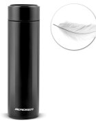 Berdsen Termos cu vid Black 420 ml cu afisaj LCD a temperaturii Tehnologie TermoLite Interior din otel inoxidabil Baza antiderapanta Capac rezistent la scurgeri Aspect modern Pastrare cald 12 ore si rece 24 ore