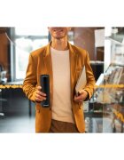 Berdsen Termos cu vid Black 420 ml cu afisaj LCD a temperaturii Tehnologie TermoLite Interior din otel inoxidabil Baza antiderapanta Capac rezistent la scurgeri Aspect modern Pastrare cald 12 ore si rece 24 ore
