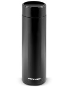 Berdsen Termos cu vid Black 420 ml cu afisaj LCD a temperaturii Tehnologie TermoLite Interior din otel inoxidabil Baza antiderapanta Capac rezistent la scurgeri Aspect modern Pastrare cald 12 ore si rece 24 ore
