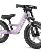 BERG TOYS Bicicleta copii fara pedale Berg Biky Cross mov 12 inch cu frana de mana anvelope pneumatice scaun reglabil pe inaltime varsta 25-5 ani inaltime utilizator 90-120 cm greutate maxima utilizator 30 kg