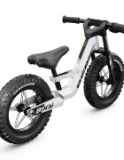 BERG TOYS Bicicleta copii fara pedale Berg Biky Cross White 12 inch cu frana de mana anvelope pneumatice scaun reglabil pe inaltime varsta 25-5 ani inaltime utilizator 90-120 cm greutate maxima utilizator 30 kg
