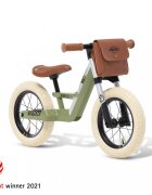 BERG TOYS Bicicleta copii fara pedale Berg Biky Retro Green 12 inch anvelope pneumatice scaun reglabil pe inaltime 32-45 cm inaltime utilizator 90-120 cm greutate maxima utilizator 30 kg varsta 25-5 ani