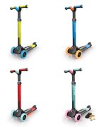 BERG TOYS Trotineta pliabila cu lumini Berg Nexo rosu ghidon reglabil greutate admisa 50 kg