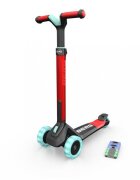 BERG TOYS Trotineta pliabila cu lumini LED Berg Nexo rosie ghidon reglabil greutate admisa 50 kg