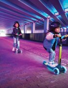 BERG TOYS Trotineta pliabila cu lumini LED Berg Nexo rosie ghidon reglabil greutate admisa 50 kg
