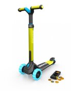BERG TOYS Trotineta pliabila cu lumini si magnet Berg Nexo lime ghidon reglabil greutate admisa 50 kg