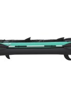 BESTWAY Caiac gonflabil din vinil pentru 2 persoane dimensiune 330 x 86 cm sustine pana la 200 kg include vasle pompa manuala o geanta de depozitare detasabila doua spatare reglabile si manere de transport