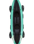 BESTWAY Caiac gonflabil din vinil pentru 2 persoane dimensiune 330 x 86 cm sustine pana la 200 kg include vasle pompa manuala o geanta de depozitare detasabila doua spatare reglabile si manere de transport