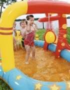 BESTWAY Centru de joaca acvatic pentru copii multiple jocuri piscina tobogan 435x213x117 cm