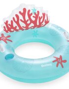 BESTWAY Colac gonflabil cu spatar Coral Bliss 113 x 107 cmgreutate admisa maxim 100 kg