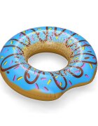 BESTWAY Colac gonflabil Donut Albastru diametru 107 cm pentru copii peste 12 ani Material PVC durabil rezistent la soare si apa sarata Kit de reparatie inclus