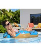 BESTWAY Colac gonflabil Donut Albastru diametru 107 cm pentru copii peste 12 ani Material PVC durabil rezistent la soare si apa sarata Kit de reparatie inclus