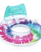 BESTWAY Colac gonflabil Rainbow Splash cu Manere Suport pahar Tetiera Diametru 117 cm Sarcina maxima 90kg