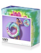 BESTWAY Colac gonflabil Rainbow Splash cu Manere Suport pahar Tetiera Diametru 117 cm Sarcina maxima 90kg