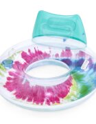 BESTWAY Colac gonflabil Rainbow Splash cu Manere Suport pahar Tetiera Diametru 117 cm Sarcina maxima 90kg