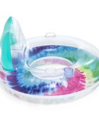 BESTWAY Colac gonflabil Rainbow Splash cu Manere Suport pahar Tetiera Diametru 117 cm Sarcina maxima 90kg