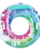 BESTWAY Colac gonflabil Rainbow Splash cu Manere Suport pahar Tetiera Diametru 117 cm Sarcina maxima 90kg