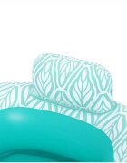 BESTWAY Fotoliu gonflabil pentru plajapiscina Comfort Plush Pro Albastru 145x120 cm cu tetierasuport paharsezut cu orificiimaterial PVC rezistent cu suprafata placuta la atingereSarcina admisa 100 kg