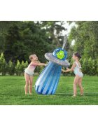 BESTWAY Jucarie gonflabila de gradina cu stropitoare UFO Albastru 119x61 cm cu conectare furtun apaBaza antirasturnareMaterial PVC rezistent