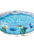 BESTWAY Piscina gonflabila 152x30 cm Deep Waters Albastru 3 inele Material PVC rezistent Capacitate 282 litri Pereti transparenti cu pestisori colorati