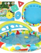 BESTWAY Piscina gonflabila cu cu sortator si parasolar Multicolor