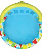 BESTWAY Piscina gonflabila cu cu sortator si parasolar Multicolor