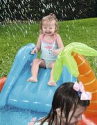 BESTWAY Piscina gonflabila cu tobogan stropitori si cos