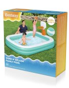 BESTWAY Piscina gonflabila DunkN Splash 251x168x102 cm cu cos de baschet si mingie incluse Albastru
