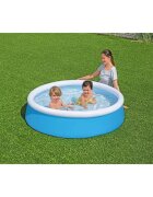 BESTWAY Piscina gonflabila Fast Set Pool Albastru Dimensiune 152x38 cm Material PVC rezistent Capacitate 477 litri Patch reparatie inclus