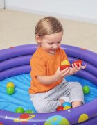 BESTWAY Piscina gonflabila pentru copii 102 x 25 cm cu 50 bile si 4 jucarii gonflabile incluse Mov