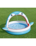 BESTWAY Piscina gonflabila pentru copii cu stropitoare 163x127x92 cm Shark
