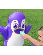 BESTWAY Piscina gonflabila pentru copii Polar Pals 134x131x73 cm cu jucarii gonflabile incluse Material PVC rezistent Capacitate 84 litri Patch reparatie inclus