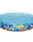 BESTWAY Piscina pentru gradina Fill and Fun 244x46 cm Capacitate 2074 litri Material PVC ranforsat rezistent