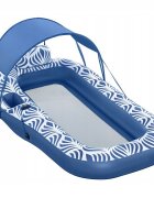 BESTWAY Saltea gonflabila cu spatar si parasolar detasabil 198 x 112 cm Blue