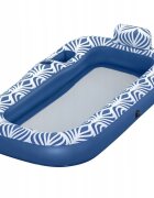 BESTWAY Saltea gonflabila cu spatar si parasolar detasabil 198 x 112 cm Blue